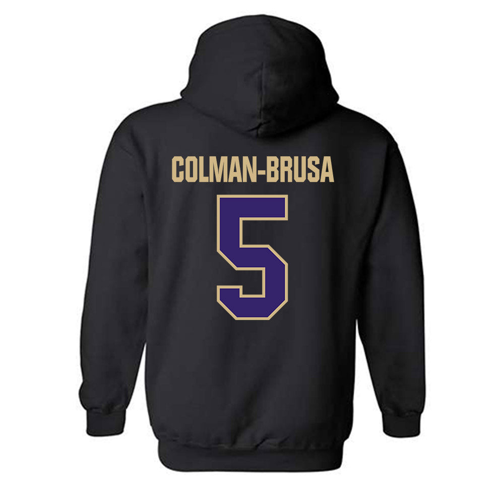 Washington - NCAA Football : Derek Colman-Brusa - Classic Shersey Hooded Sweatshirt-1