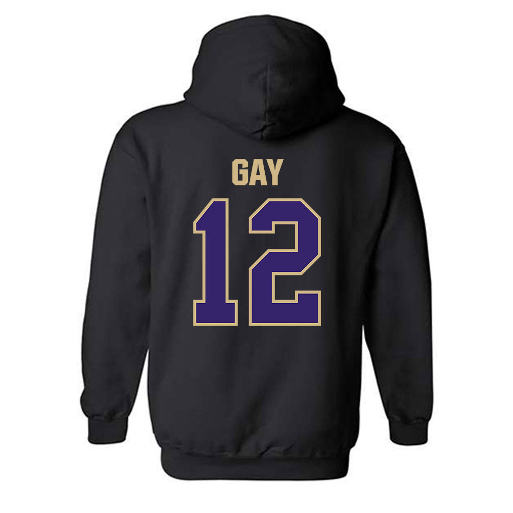 Washington - NCAA Men's Soccer : Carter Gay - Classic Shersey Hooded Sweatshirt-1