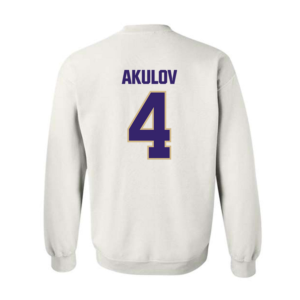 Washington - NCAA Men's Soccer : Egor Akulov - Classic Shersey Crewneck Sweatshirt-1