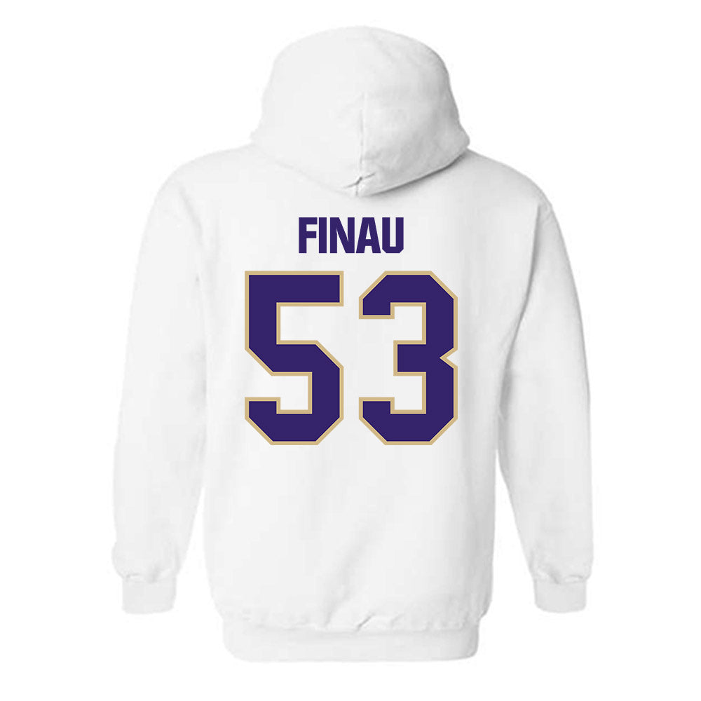 Washington - NCAA Football : Paki Finau - Classic Shersey Hooded Sweatshirt-1