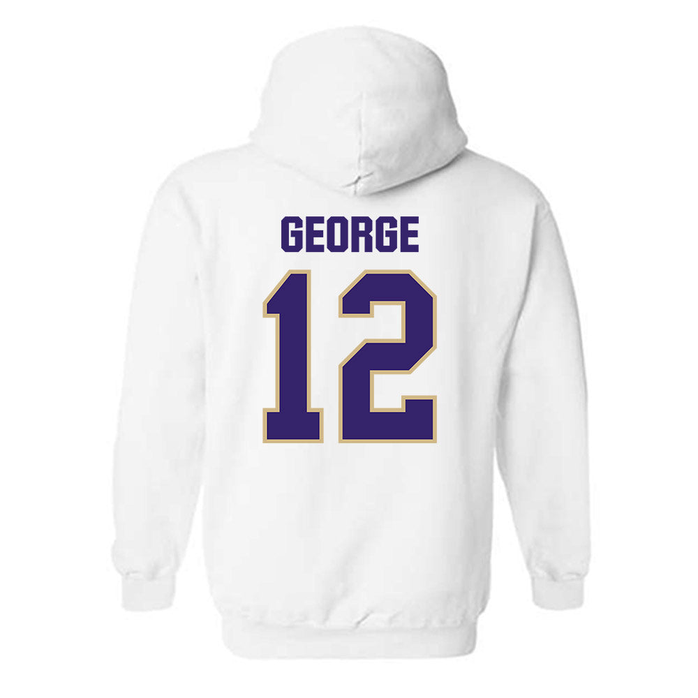 Washington - NCAA Football : Logan George - Classic Shersey Hooded Sweatshirt-1