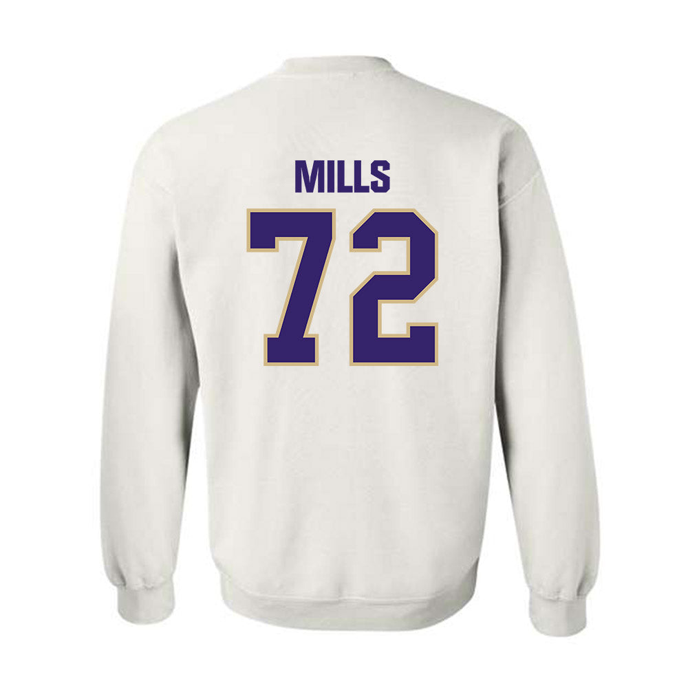 Washington - NCAA Football : John Mills - Classic Shersey Crewneck Sweatshirt-1