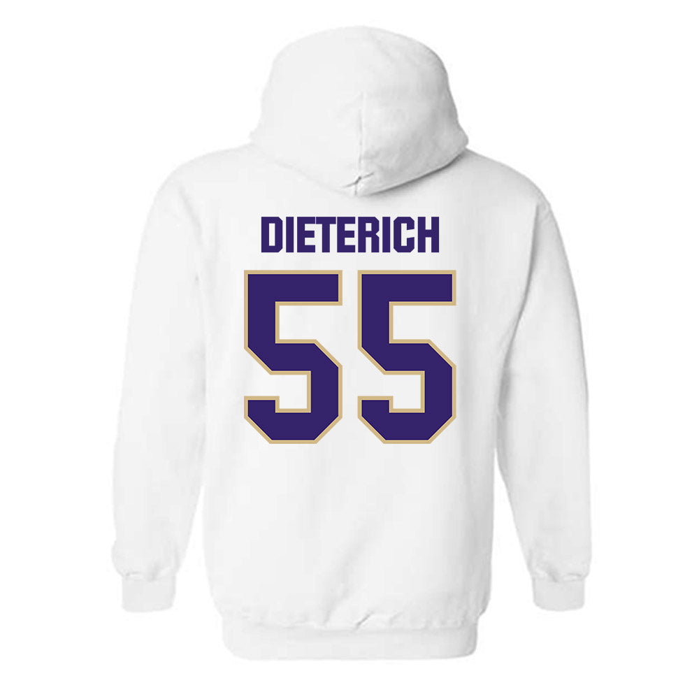 Washington - NCAA Football : Kolt Dieterich - Classic Shersey Hooded Sweatshirt-1