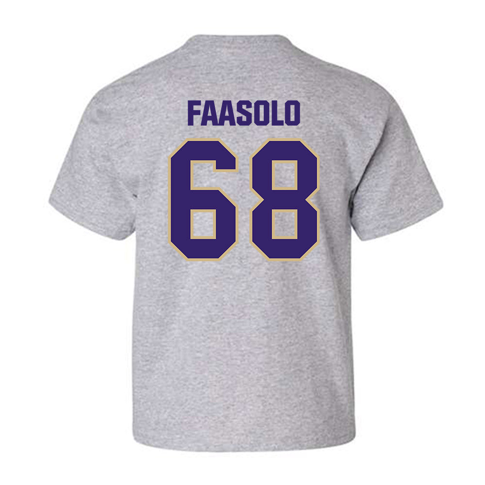 Washington - NCAA Football : Soane Faasolo - Classic Shersey Youth T-Shirt-1