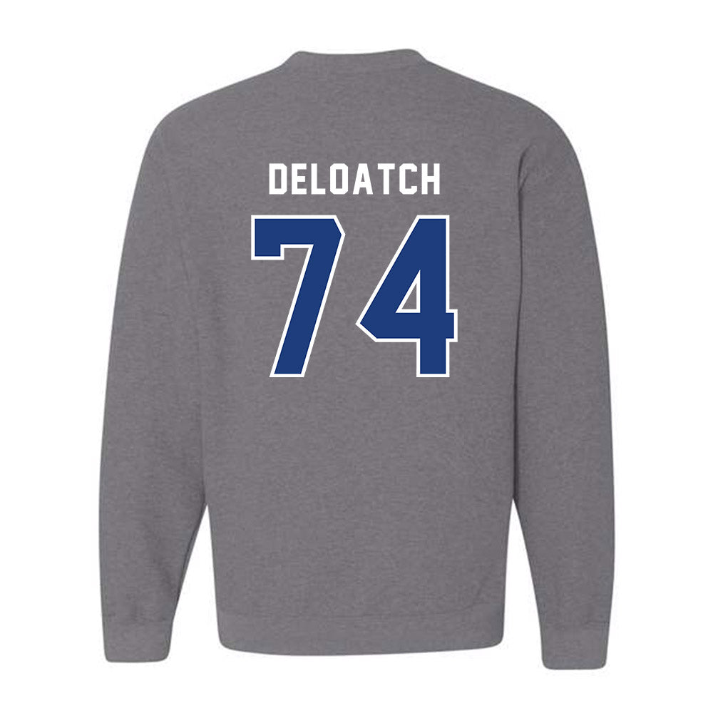 CCSU - NCAA Football : Isaiah Deloatch - Crewneck Sweatshirt-1