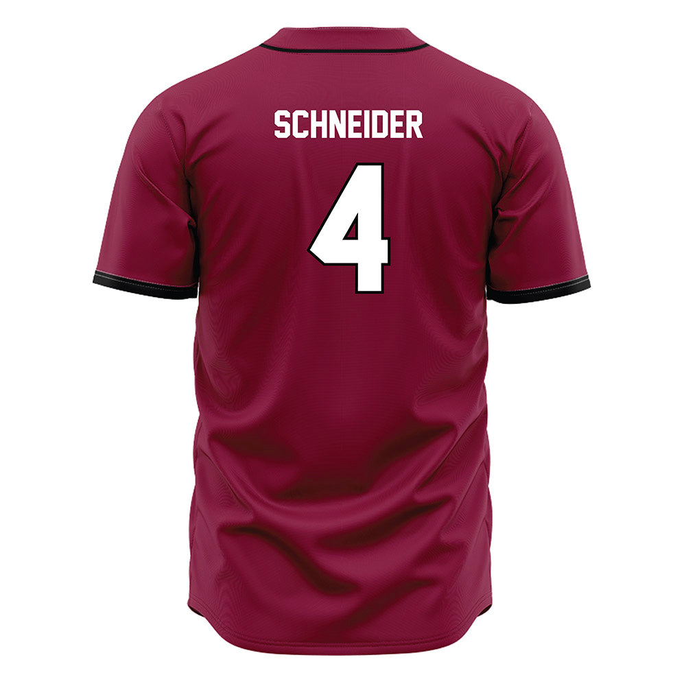 EKU - NCAA Baseball : Cade Schneider - Maroon Jersey-1