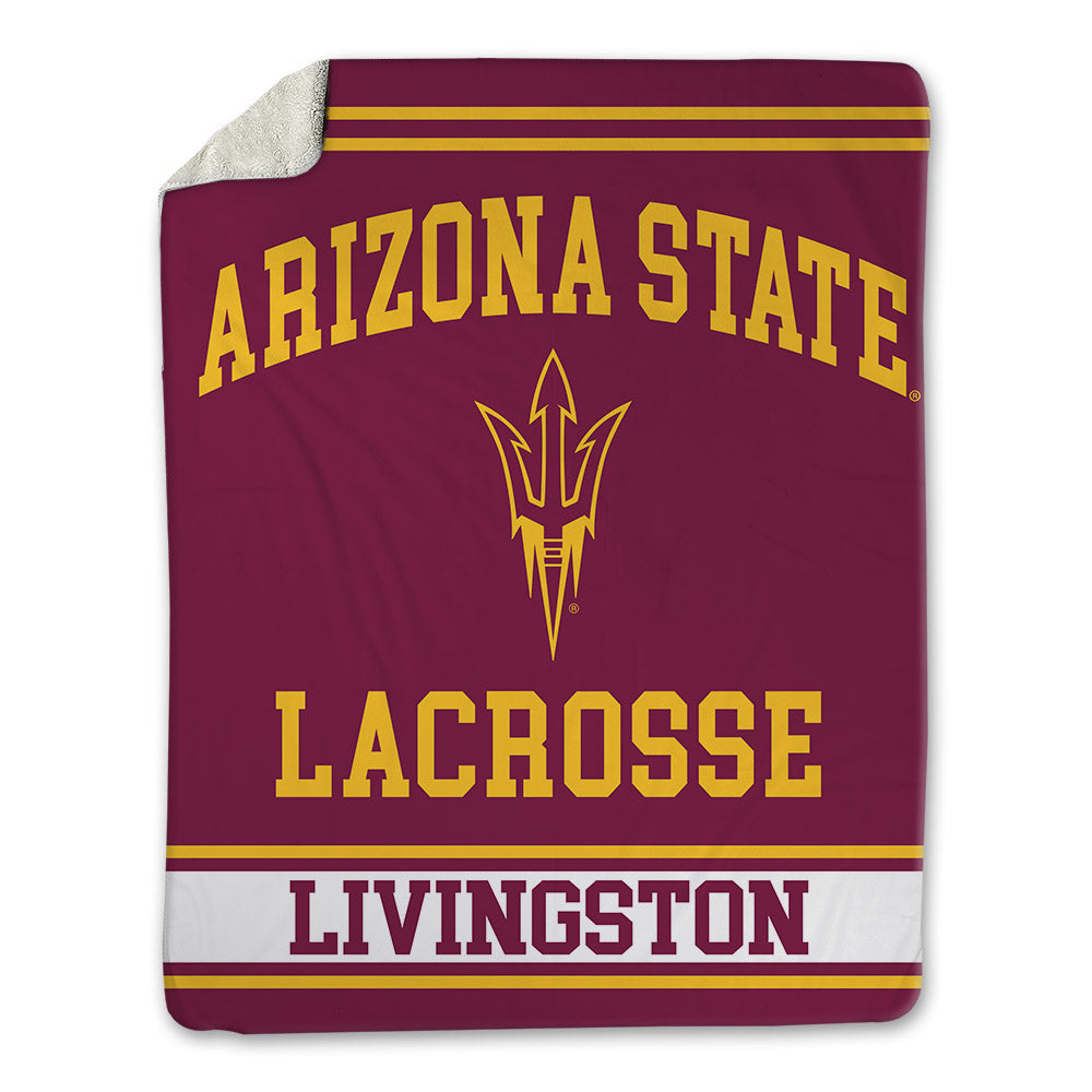 Arizona State - NCAA Women's Lacrosse : Morgan Livingston - Blanket-0