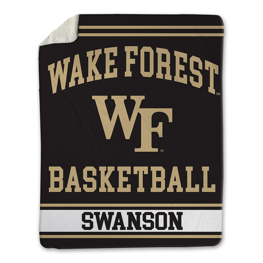 Wake Forest - NCAA Women's Basketball : Mckenzie Swanson - Blanket-0