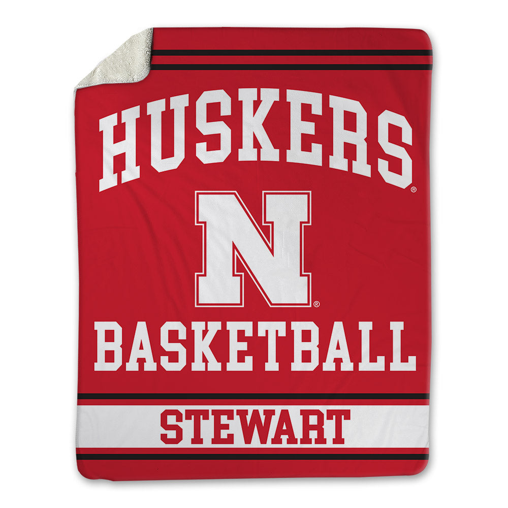 Nebraska - NCAA Women's Basketball : Madeline Stewart - Blanket-0