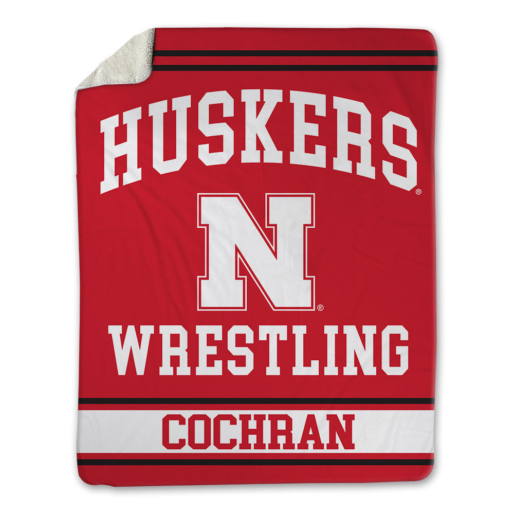 Nebraska - NCAA Wrestling : Lucas Cochran - Blanket Blanket-0