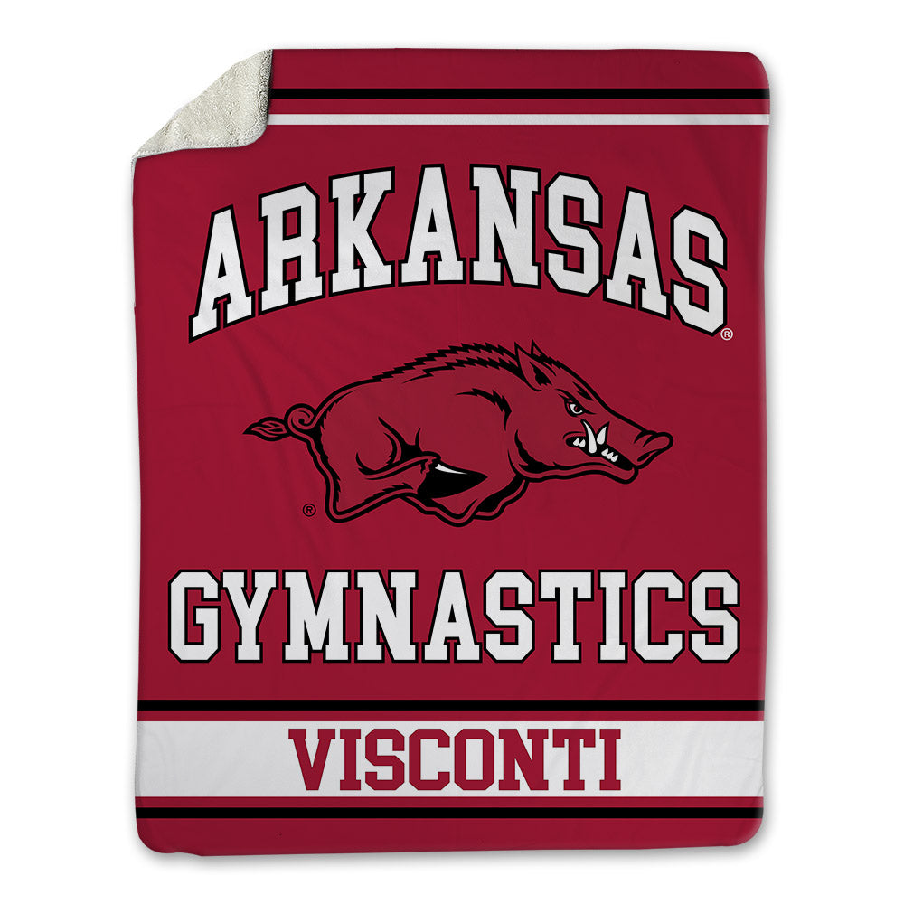 Arkansas - NCAA Women's Gymnastics : Sabrina Visconti - Blanket-0