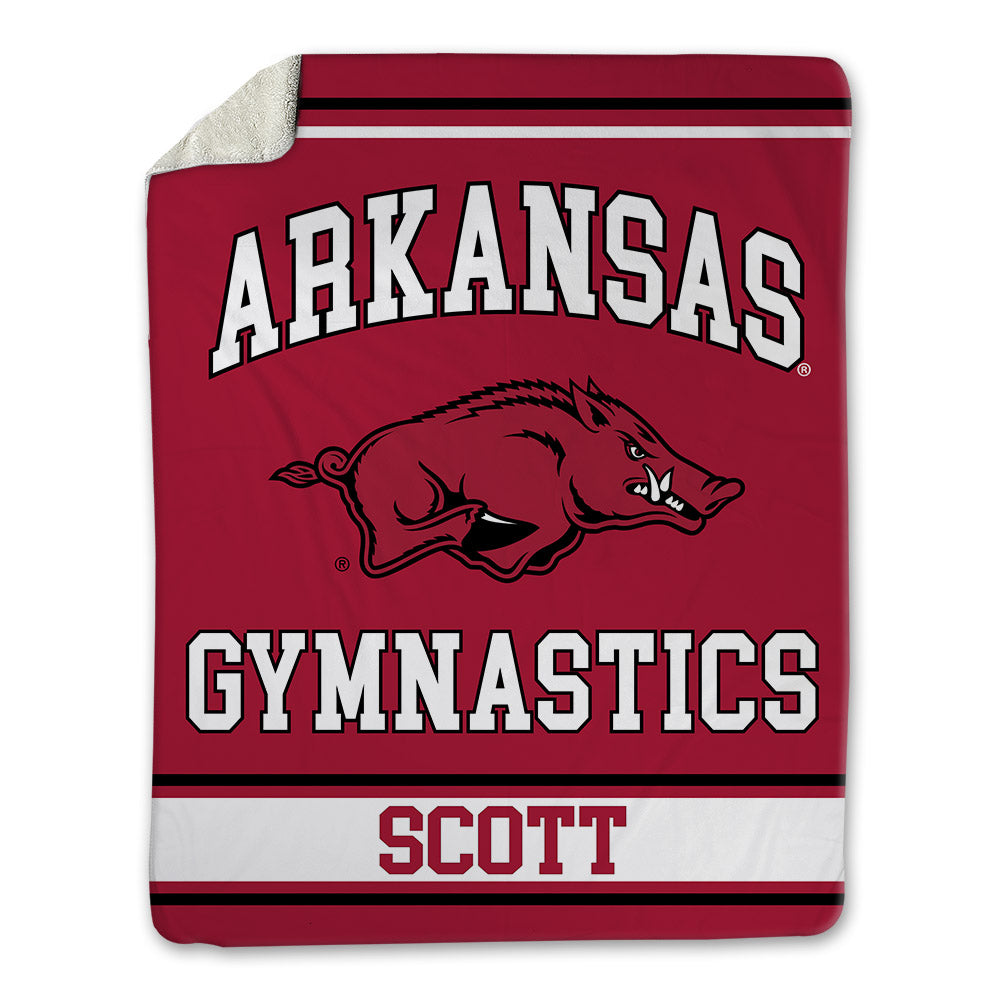 Arkansas - NCAA Women's Gymnastics : Finley Scott - Blanket-0