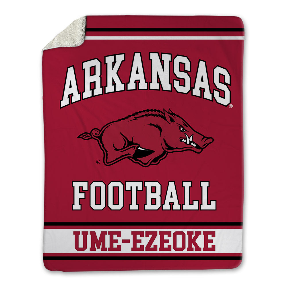 Arkansas - NCAA Football : Bradley Ume-Ezeoke - Blanket-0