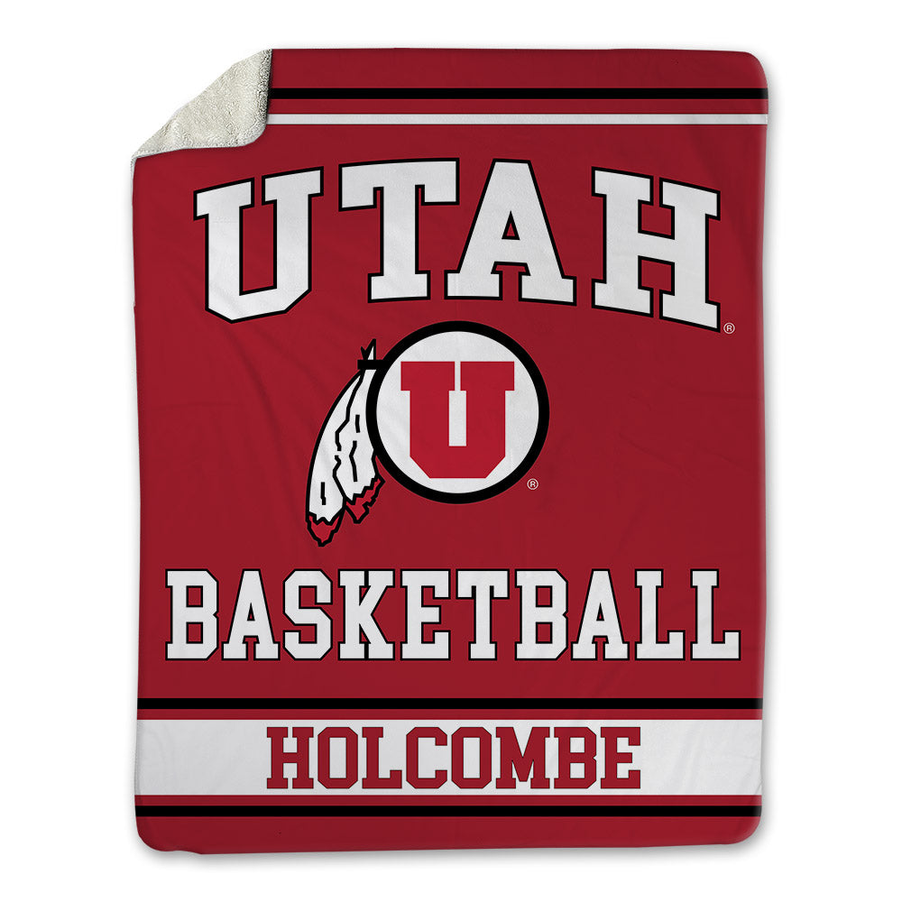 Utah - NCAA Men's Basketball : Jackson Holcombe - Blanket-0