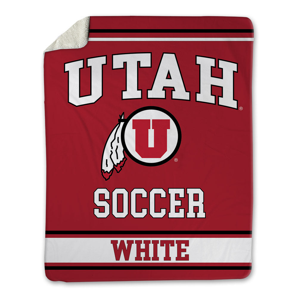 Utah - NCAA Women's Soccer : Sophie White - Blanket-0