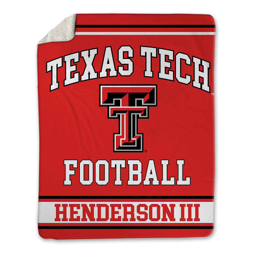 Texas Tech - NCAA Football : Michael Henderson III - Blanket-0