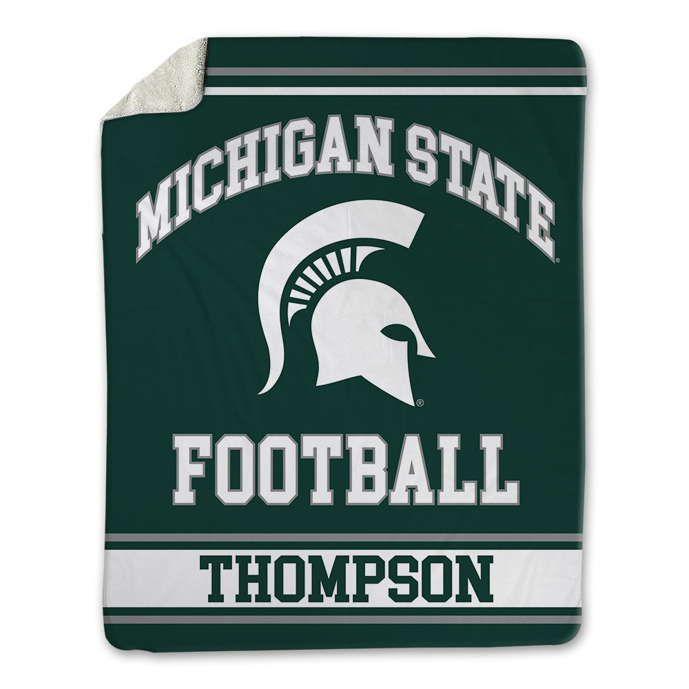 Michigan State - NCAA Football : Keahnist Thompson - Blanket-0