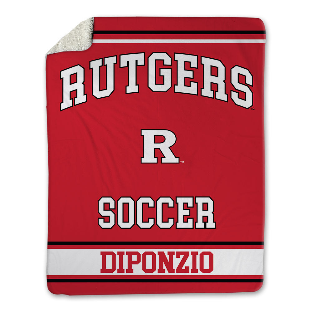 Rutgers - NCAA Men's Soccer : Francesco Diponzio - Blanket-0