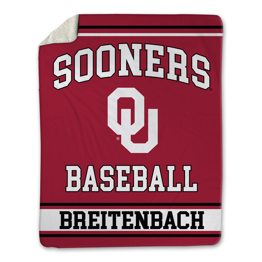 Oklahoma - NCAA Baseball : Finn Breitenbach - Blanket-0