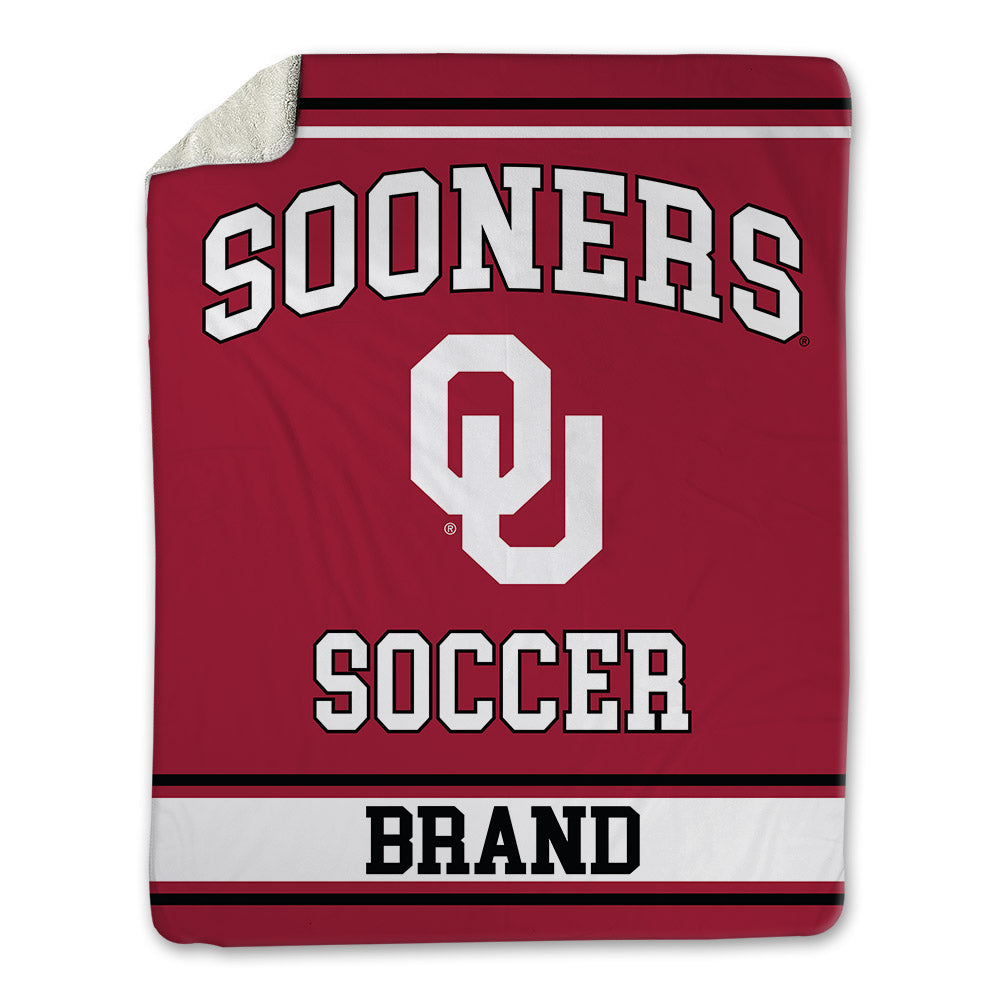 Oklahoma - NCAA Women's Soccer : Avery Brand - Blanket-0