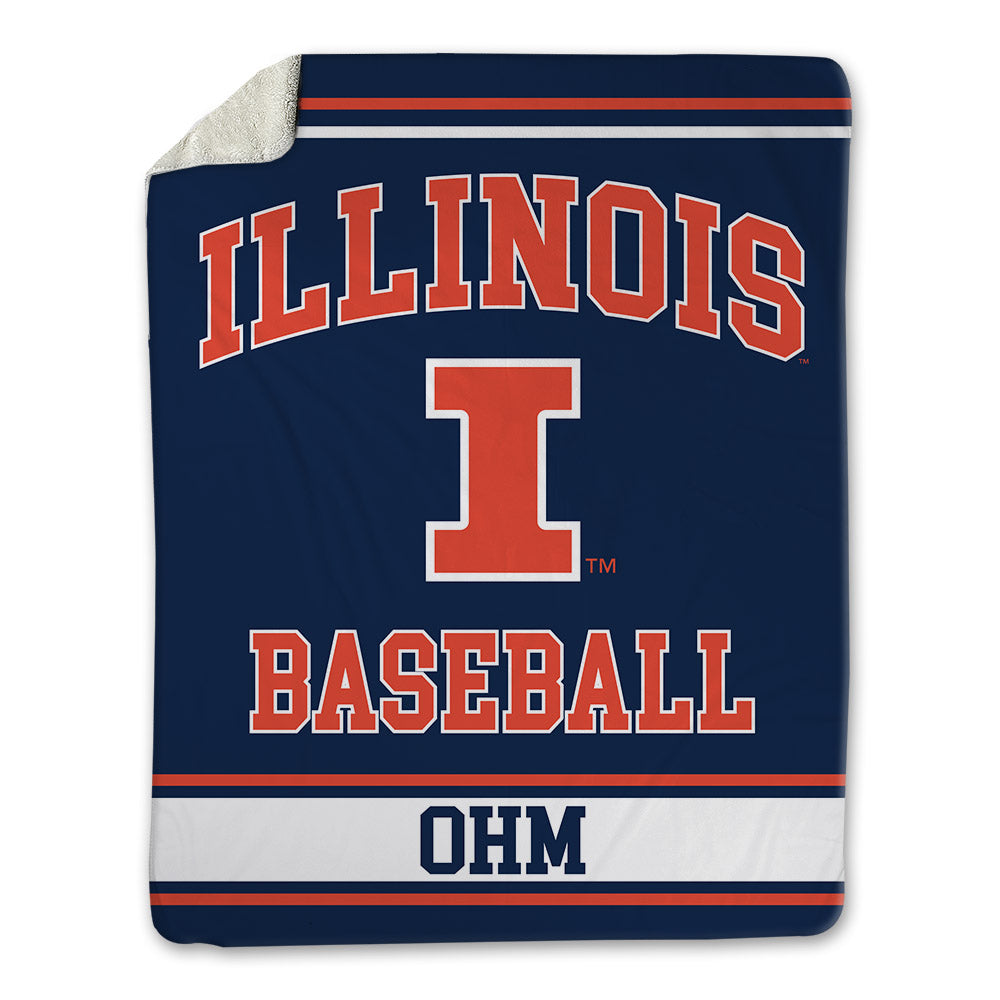 Illinois - NCAA Baseball : Ryan Ohm - Blanket-0
