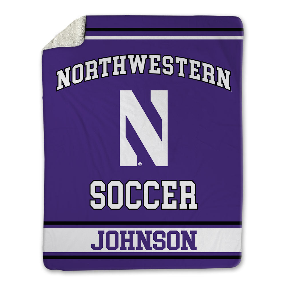 Northwestern - NCAA Men's Soccer : Andrew Johnson - Blanket-0
