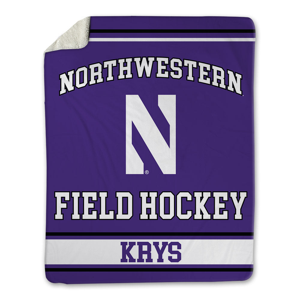 Northwestern - NCAA Women's Field Hockey : Aerin Krys - Blanket-0