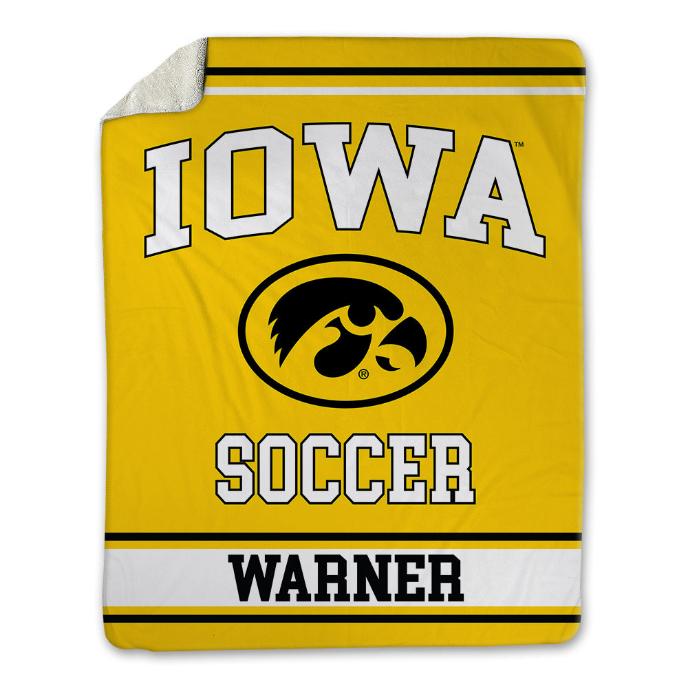Iowa - NCAA Women's Soccer : Abby Warner - Blanket-0