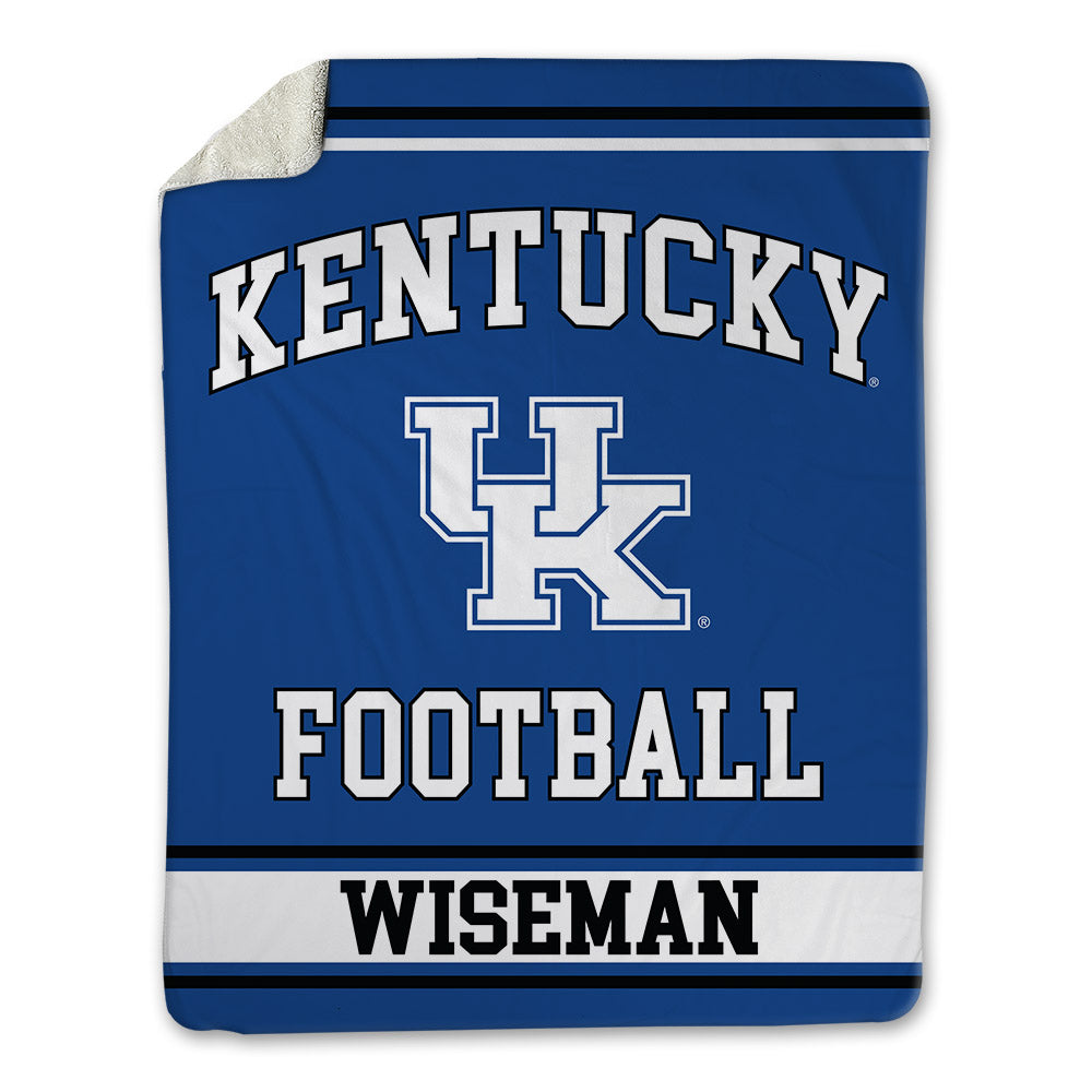 Kentucky - NCAA Football : Dominic Wiseman - Blanket-0