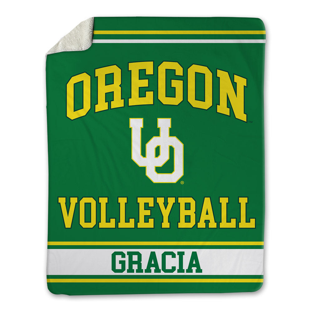 Oregon - NCAA Women's Volleyball : Marlena Gracia - Blanket-0