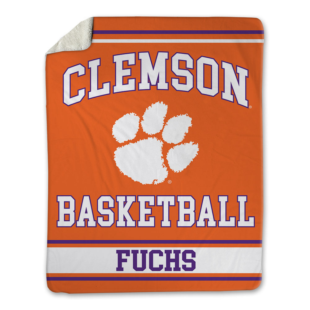 Clemson - NCAA Men's Basketball : David Fuchs - Blanket-0