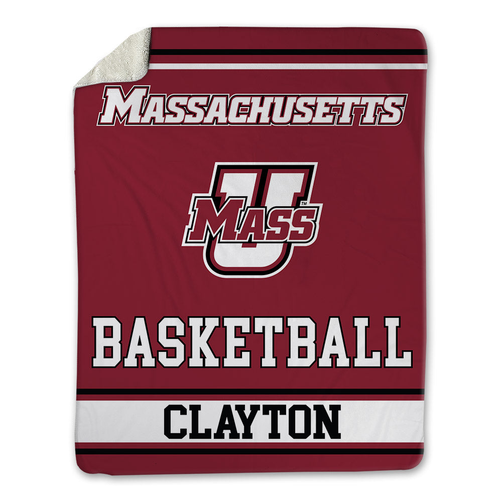 UMass - NCAA Men's Basketball : Jordan Clayton - Blanket-0