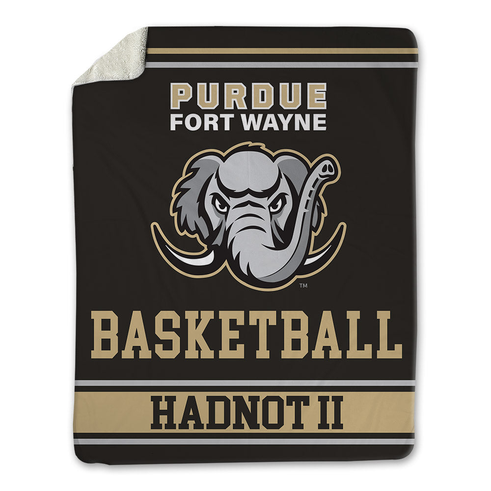 PFW - NCAA Men's Basketball : Corey Hadnot II - Blanket-0