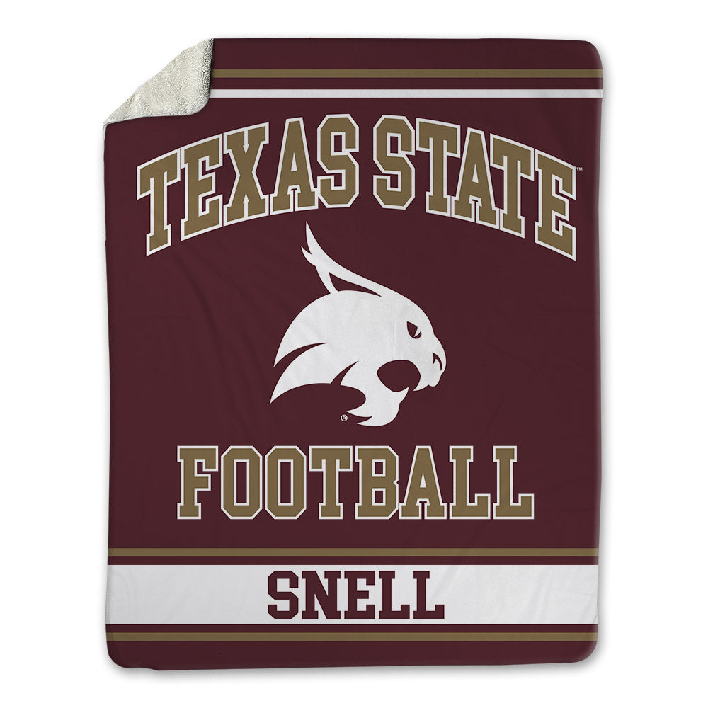 Texas State - NCAA Football : Darian Snell - Blanket-0