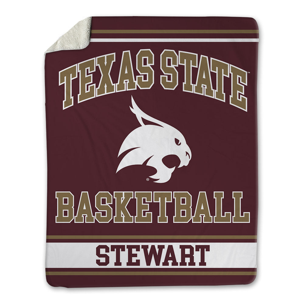 Texas State - NCAA Women's Basketball : Kyaija Stewart - Blanket-0