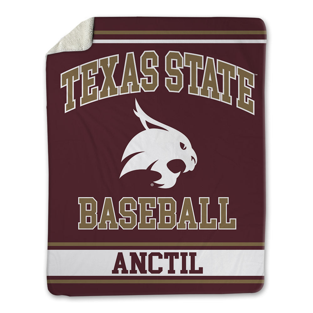 Texas State - NCAA Baseball : Justin Anctil - Blanket-0