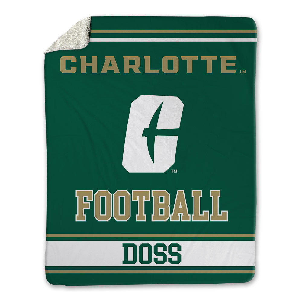 UNC Charlotte - NCAA Football : Jaylen Doss - Blanket-0