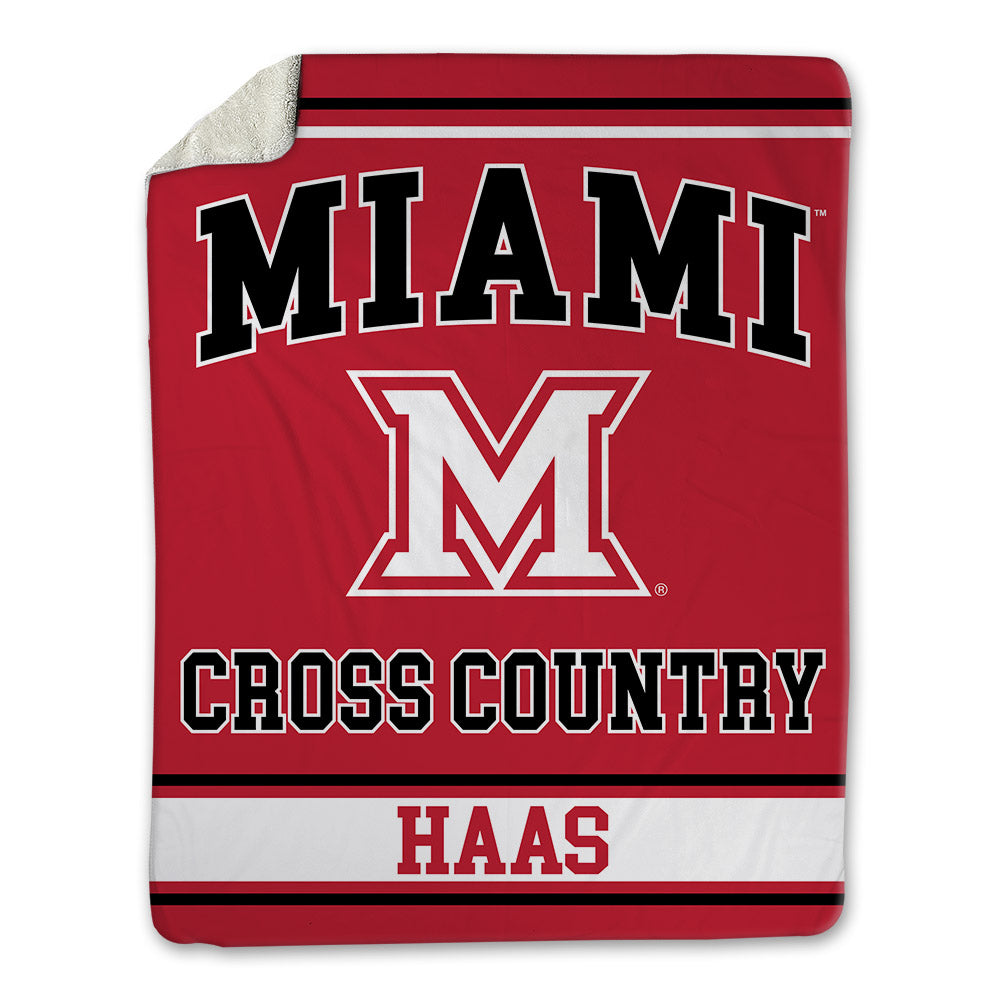 Miami of Ohio - NCAA Men's Cross Country : Brandon Haas - Blanket-0