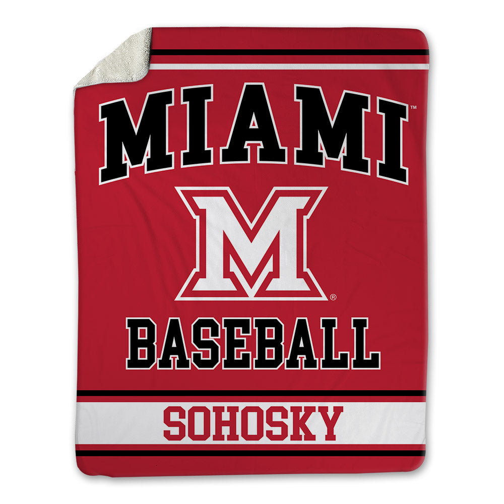Miami of Ohio - NCAA Baseball : Zac Sohosky - Blanket-0
