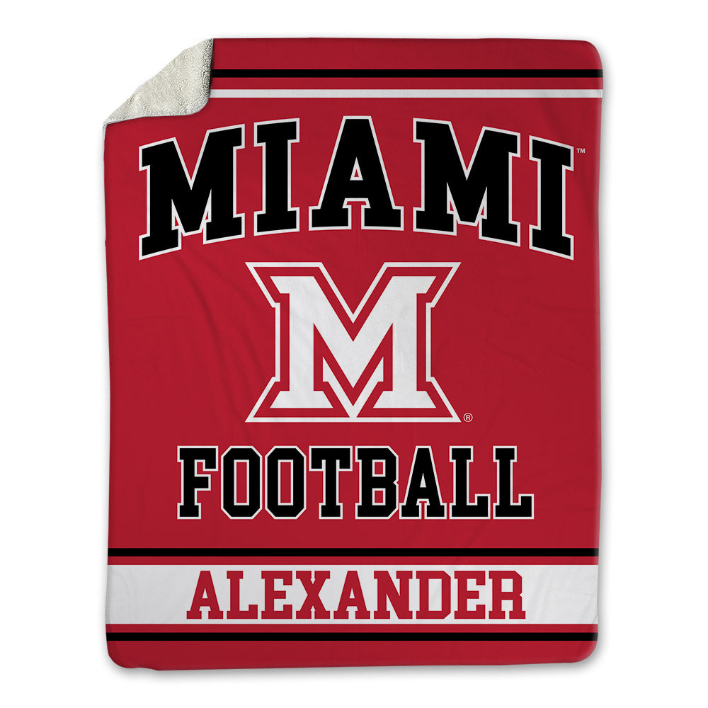 Miami of Ohio - NCAA Football : Oyeka Alexander - Blanket-0