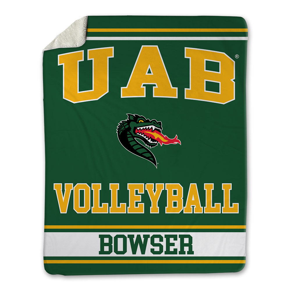UAB - NCAA Women's Volleyball : Delaney Bowser - Blanket-0