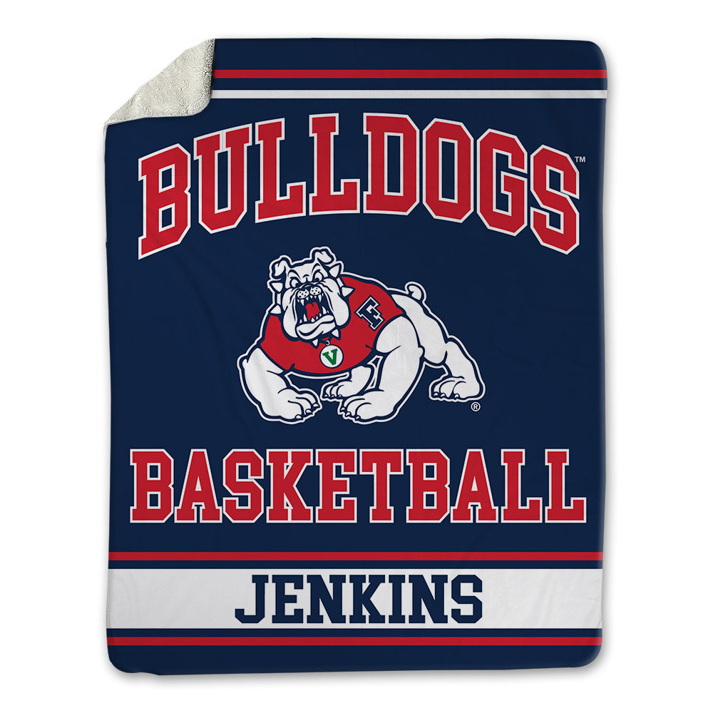 Fresno State - NCAA Men's Basketball : Troy Jenkins - Blanket-0