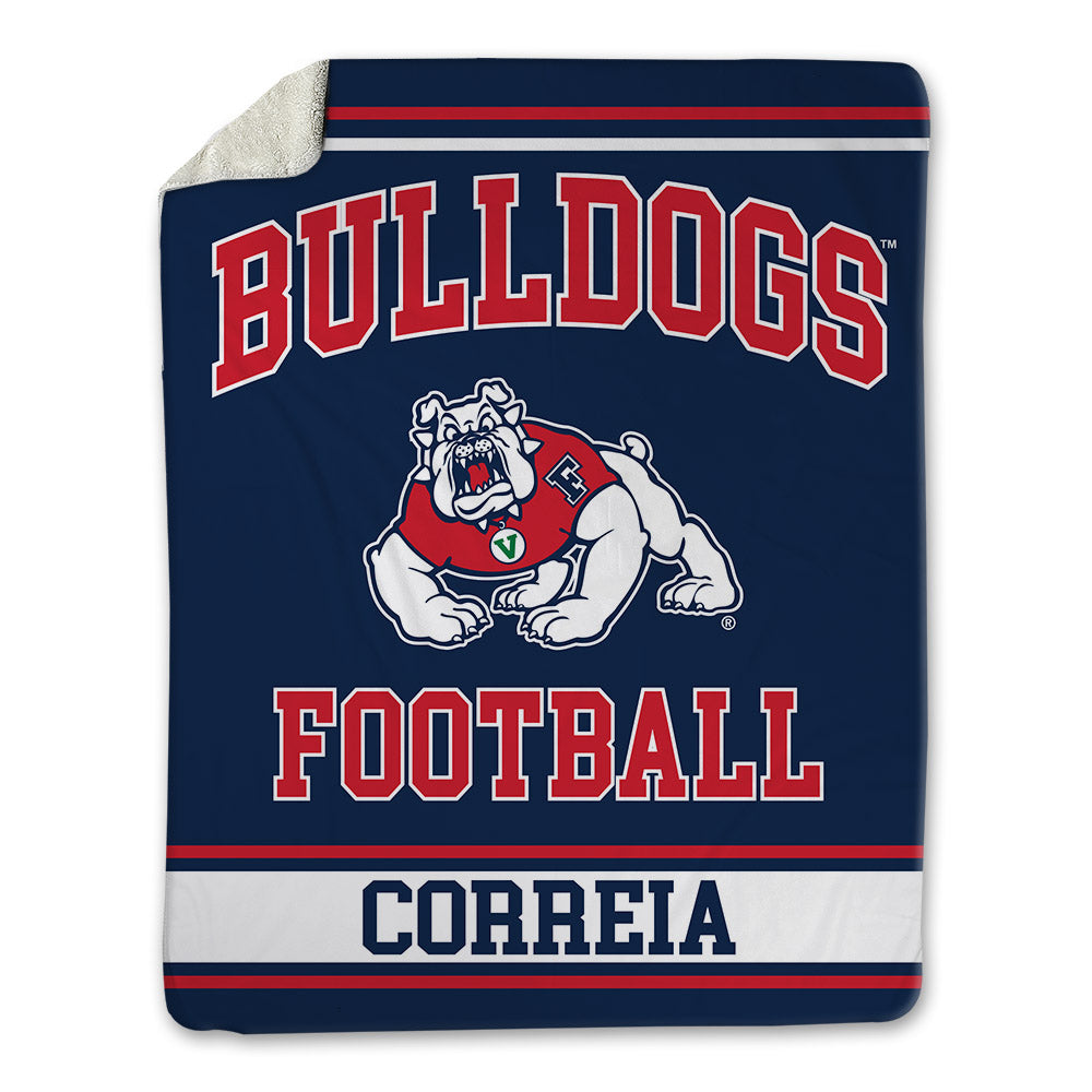 Fresno State - NCAA Football : Gavin Correia - Blanket-0