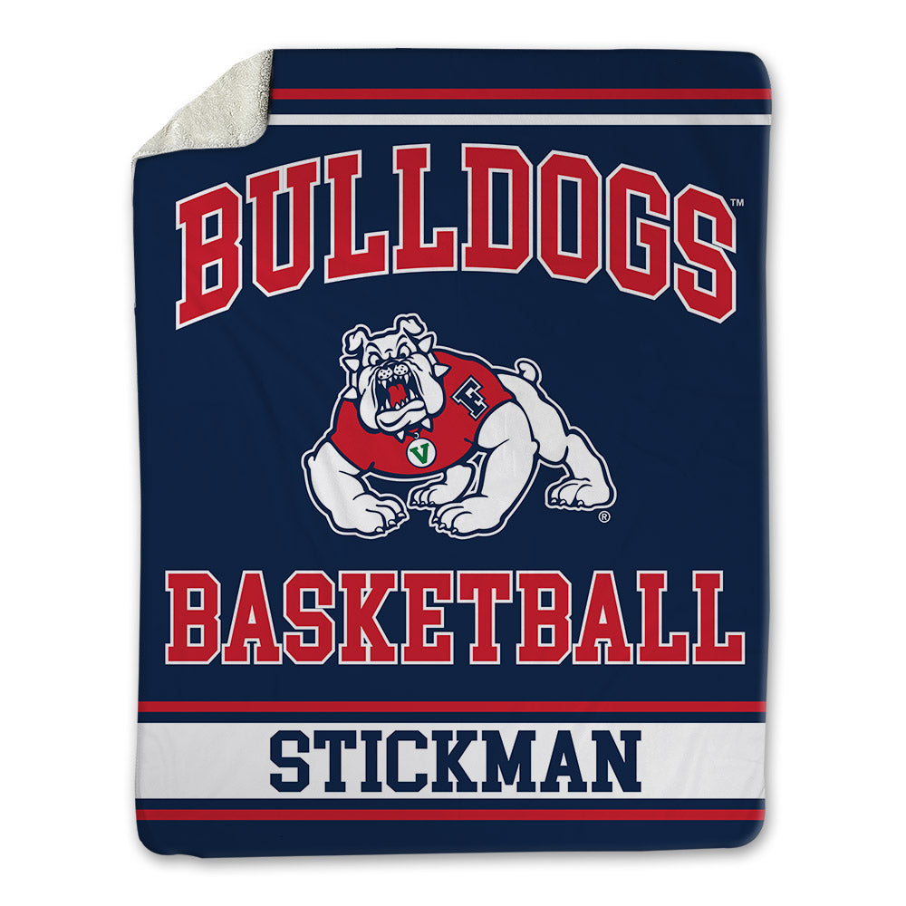 Fresno State - NCAA Men's Basketball : Dj Stickman - Blanket-0