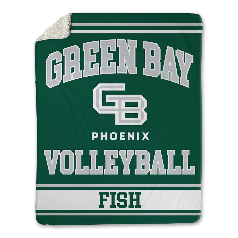 UW Green Bay - NCAA Women's Volleyball : Kirsten Fish - Blanket-0