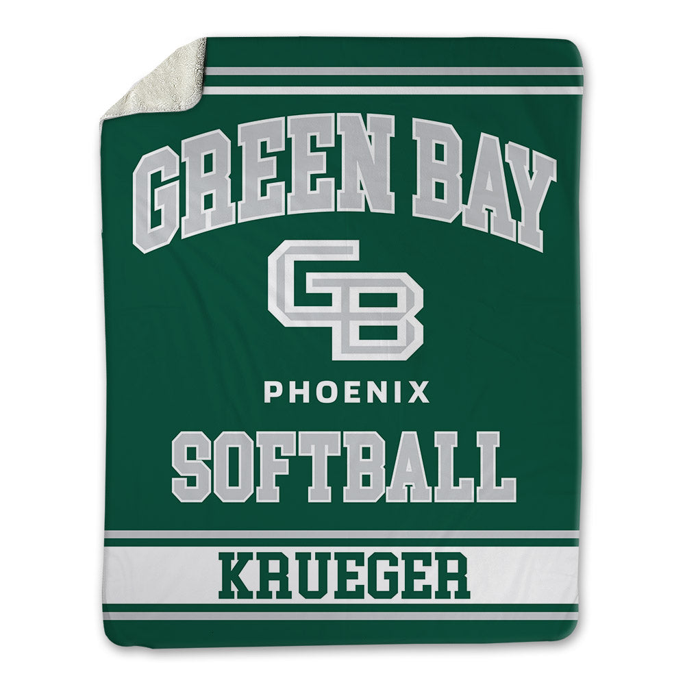 UW Green Bay - NCAA Softball : Emma Krueger - Blanket-0