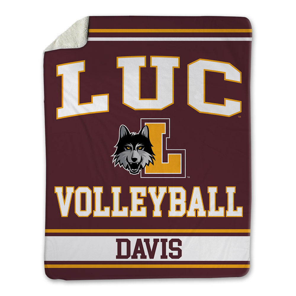 Loyola - NCAA Women's Volleyball : Tenley Davis - Blanket-0