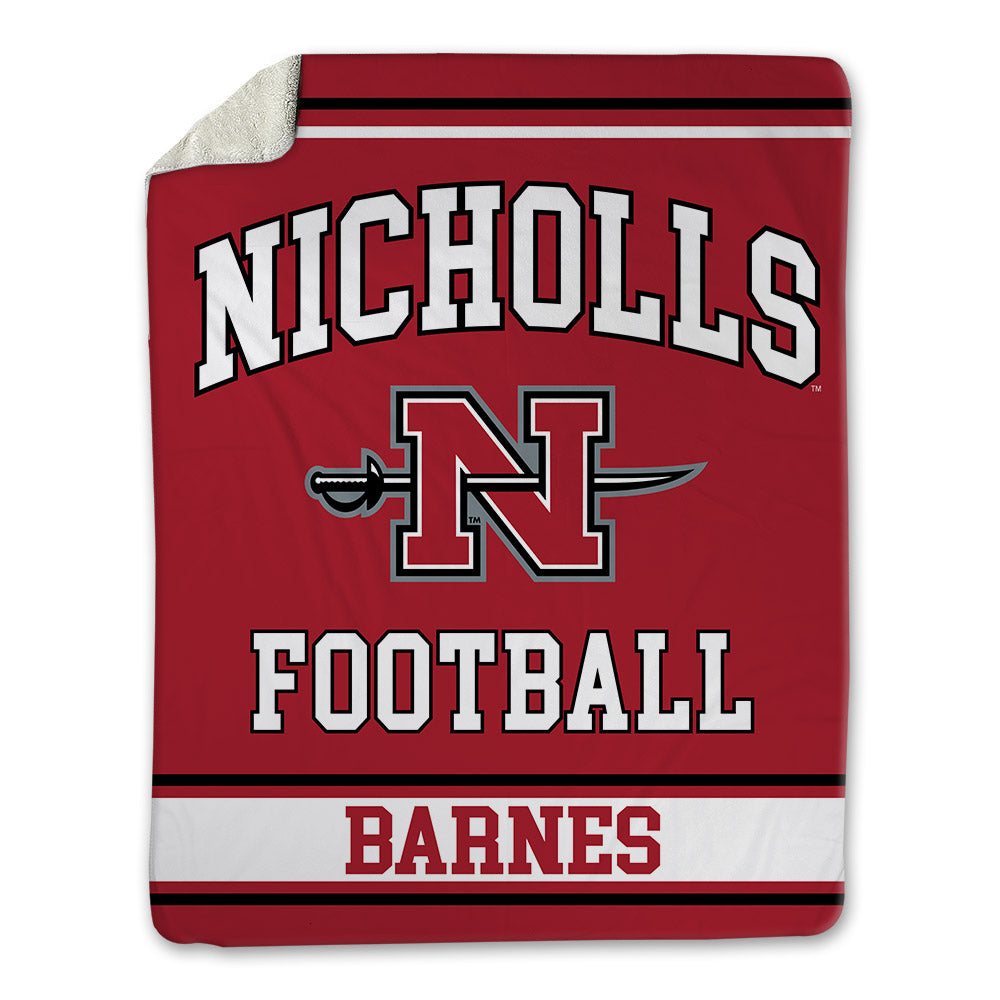 Nicholls State - NCAA Football : Kamron Barnes - Blanket-0