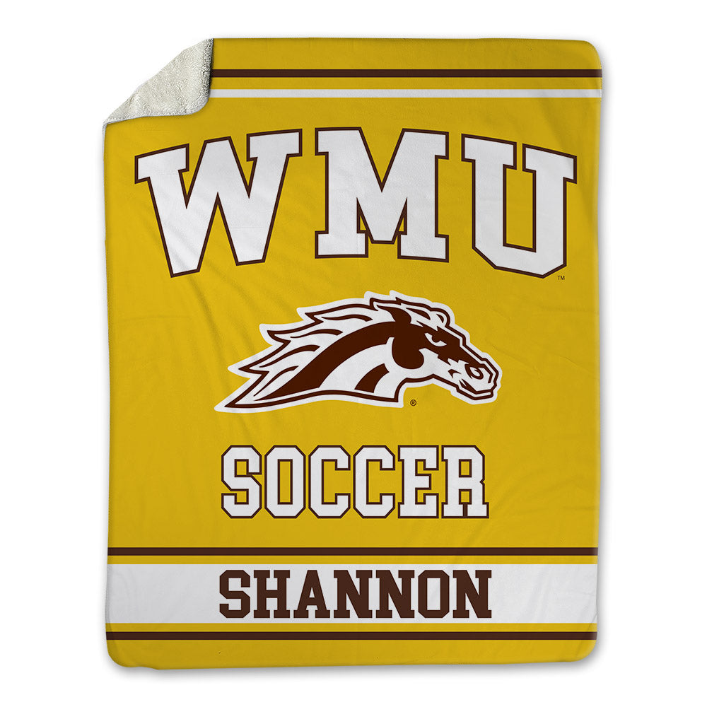 Western Michigan - NCAA Men's Soccer : Christian Shannon - Blanket-0