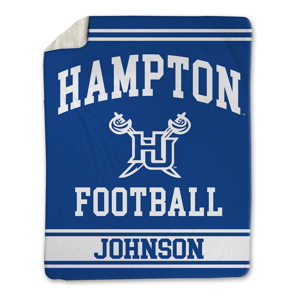 Hampton - NCAA Football : Javen Johnson - Blanket-0